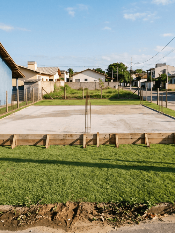 terreno residencial visão de frente